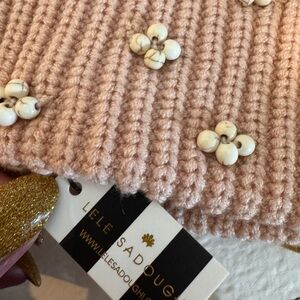 Lele Sadoughi Blush Knit Kids Headband